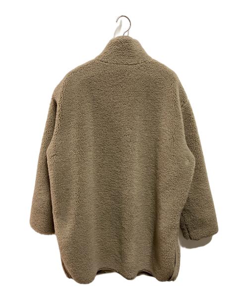 mizuiro-ind（ミズイロインド）mizuiro-ind (ミズイロインド) 比翼ボアコート ベージュ サイズ:サイズ詳細参照の古着・服飾アイテム