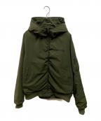 felkodフィルコッド）の古着「High Neck Hood MA-1 フードジャケット」｜グリーン