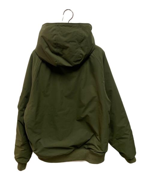 felkod（フィルコッド）felkod (フィルコッド) High Neck Hood MA-1 フードジャケット グリーン サイズ:Lの古着・服飾アイテム