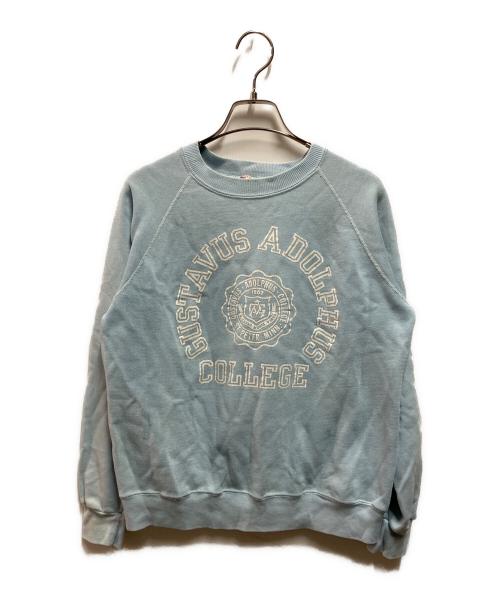 COLLEGIATE PACIFIC（カレッジパシフィック）COLLEGIATE PACIFIC (カレッジパシフィック) 70-80's カレッジラグランスウェット スカイブルー サイズ:Mの古着・服飾アイテム