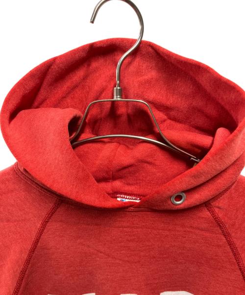 Champion（チャンピオン）Champion (チャンピオン) 80'sフロッキープリントパーカー レッド サイズ:Mの古着・服飾アイテム