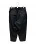 s'yte (サイト) LAMB WOOL PRINTED MESSEGE EMBROIDERY 2 TUCK SUSPENDER PANTS ブラック サイズ:3：25000円