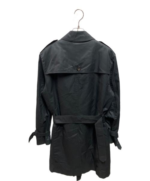 BLACK LABEL CRESTBRIDGE（ブラックレーベル クレストブリッジ）BLACK LABEL CRESTBRIDGE (ブラックレーベル クレストブリッジ) トレンチコート ブラック サイズ:LLの古着・服飾アイテム