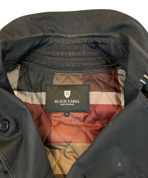 BLACK LABEL CRESTBRIDGE（ブラックレーベル クレストブリッジ）BLACK LABEL CRESTBRIDGE (ブラックレーベル クレストブリッジ) トレンチコート ブラック サイズ:LLの古着・服飾アイテム