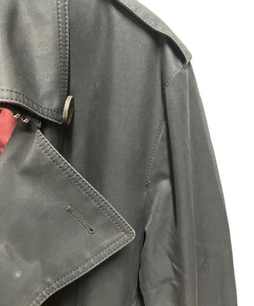 BLACK LABEL CRESTBRIDGE（ブラックレーベル クレストブリッジ）BLACK LABEL CRESTBRIDGE (ブラックレーベル クレストブリッジ) トレンチコート ブラック サイズ:LLの古着・服飾アイテム