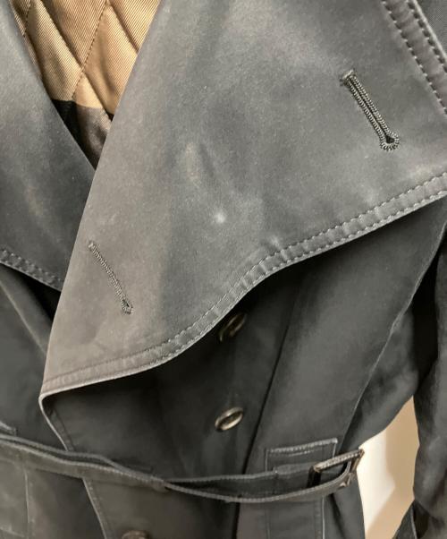 BLACK LABEL CRESTBRIDGE（ブラックレーベル クレストブリッジ）BLACK LABEL CRESTBRIDGE (ブラックレーベル クレストブリッジ) トレンチコート ブラック サイズ:LLの古着・服飾アイテム