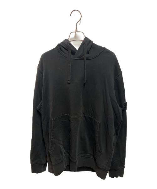 STONE ISLAND（ストーンアイランド）STONE ISLAND (ストーンアイランド) ワッペンロゴパーカー ブラック サイズ:ＸＬの古着・服飾アイテム