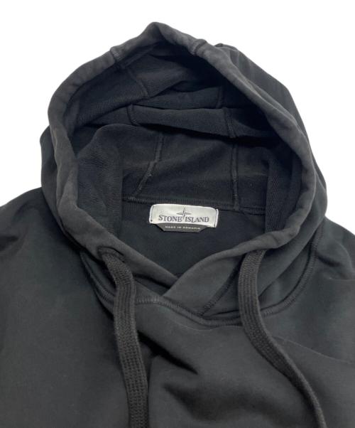 STONE ISLAND（ストーンアイランド）STONE ISLAND (ストーンアイランド) ワッペンロゴパーカー ブラック サイズ:ＸＬの古着・服飾アイテム