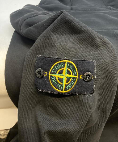 STONE ISLAND（ストーンアイランド）STONE ISLAND (ストーンアイランド) ワッペンロゴパーカー ブラック サイズ:ＸＬの古着・服飾アイテム