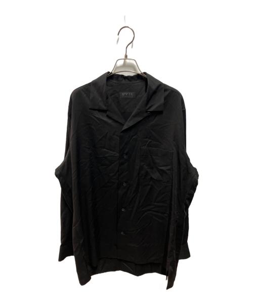 s'yte（サイト）s'yte (サイト) RAYON TWILL OPEN COLLAR SHIRT ブラック サイズ:2の古着・服飾アイテム