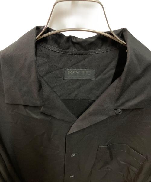 s'yte（サイト）s'yte (サイト) RAYON TWILL OPEN COLLAR SHIRT ブラック サイズ:2の古着・服飾アイテム