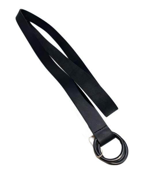 s'yte（サイト）s'yte (サイト) COW LEATHER25MM LONG RING BELT ブラック 未使用品の古着・服飾アイテム