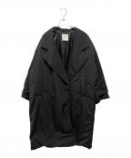 CLANEクラネ）の古着「COLOR DOWN CHESTER COAT」｜ブラック