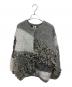 Ameri（アメリ）の古着「UND MIX YARN PATCHWORK KNIT CARDIGAN」｜グレー