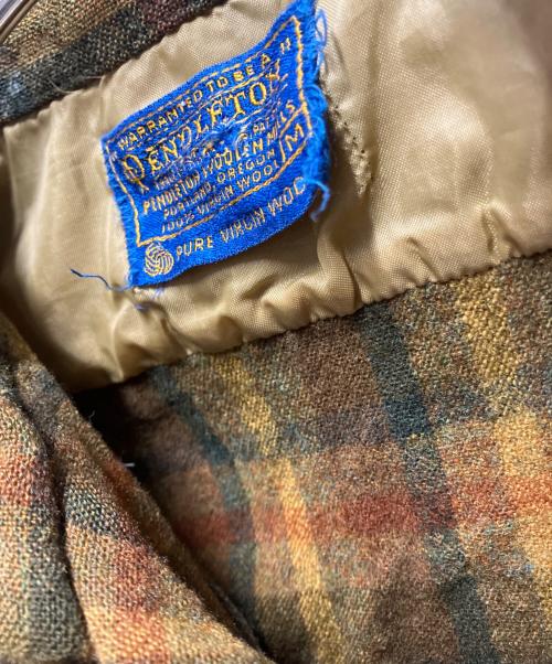 PENDLETON（ペンドルトン）PENDLETON (ペンドルトン) 60’S～70’S ボードシャツ ブラウン サイズ:Ｍの古着・服飾アイテム