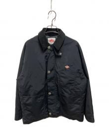 DANTON（ダントン）の古着「NYLON TAFFETA COVERALL JACKET」｜ブラック