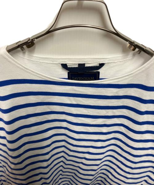 LAVENHAM（ラベンハム）LAVENHAM (ラベンハム) Le minor (ルミノア) Sailor Shirt ブルー×ホワイト サイズ:XLの古着・服飾アイテム