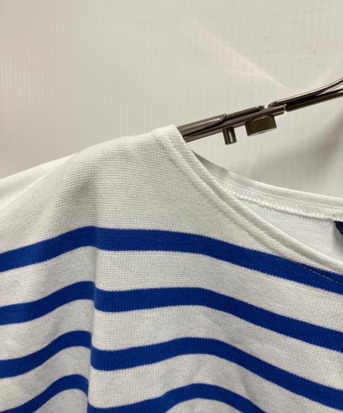 LAVENHAM（ラベンハム）LAVENHAM (ラベンハム) Le minor (ルミノア) Sailor Shirt ブルー×ホワイト サイズ:XLの古着・服飾アイテム
