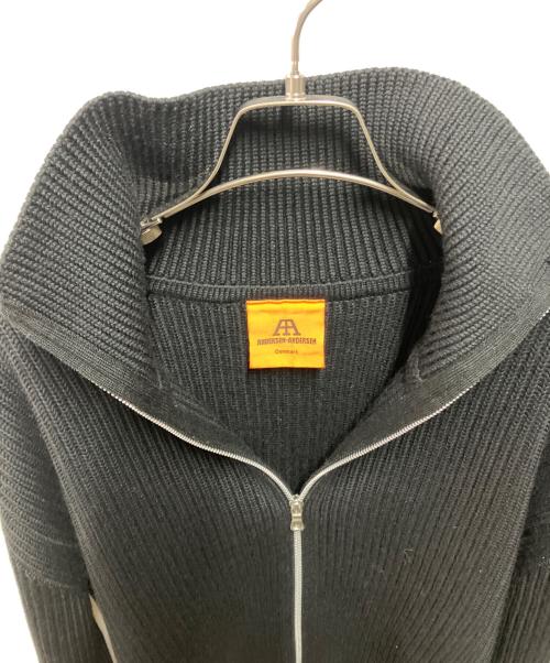 ANDERSEN-ANDERSEN（アンデルセン アンデルセン）ANDERSEN-ANDERSEN (アンデルセン アンデルセン) ドライバーズニット ブラック サイズ:XLの古着・服飾アイテム