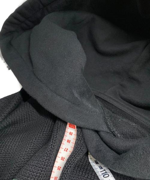 MIHARA YASUHIRO（ミハラヤスヒロ）MIHARA YASUHIRO (ミハラヤスヒロ) ニットフーディ ブラック サイズ:48の古着・服飾アイテム