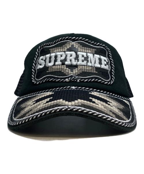 SUPREME（シュプリーム）SUPREME (シュプリーム) WESTERN EMBROIDERED MESH CAP ブラックの古着・服飾アイテム