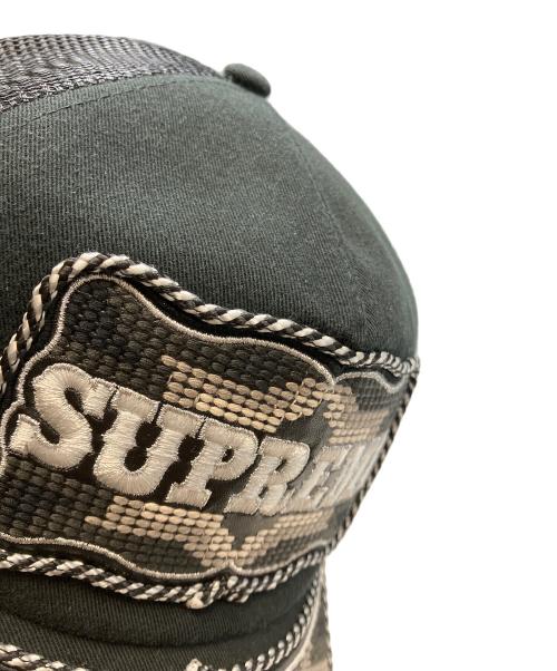 SUPREME（シュプリーム）SUPREME (シュプリーム) WESTERN EMBROIDERED MESH CAP ブラックの古着・服飾アイテム