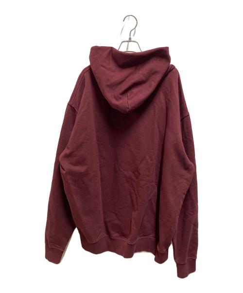 Maison Margiela（メゾンマルジェラ）Maison Margiela (メゾンマルジェラ) ICONS LOGO HOODIE レッド サイズ:Ｓの古着・服飾アイテム