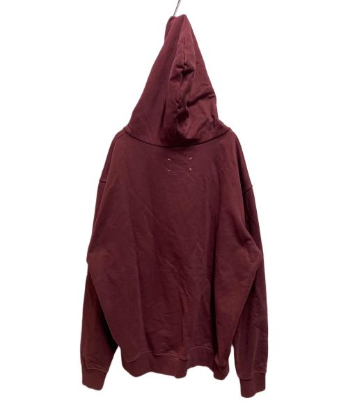 Maison Margiela（メゾンマルジェラ）Maison Margiela (メゾンマルジェラ) ICONS LOGO HOODIE レッド サイズ:Ｓの古着・服飾アイテム