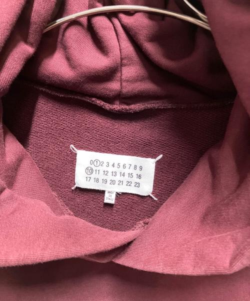 Maison Margiela（メゾンマルジェラ）Maison Margiela (メゾンマルジェラ) ICONS LOGO HOODIE レッド サイズ:Ｓの古着・服飾アイテム