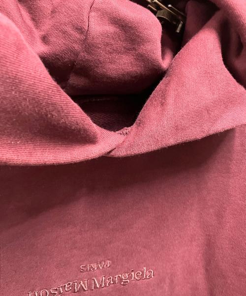 Maison Margiela（メゾンマルジェラ）Maison Margiela (メゾンマルジェラ) ICONS LOGO HOODIE レッド サイズ:Ｓの古着・服飾アイテム