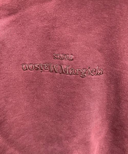 Maison Margiela（メゾンマルジェラ）Maison Margiela (メゾンマルジェラ) ICONS LOGO HOODIE レッド サイズ:Ｓの古着・服飾アイテム