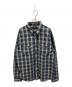RRL（ダブルアールエル）の古着「チェックウーブンワークシャツ」｜ブルー