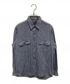 POLO RALPH LAURENポロ・ラルフローレン）の古着「90's LANG Shirt」｜ブルー