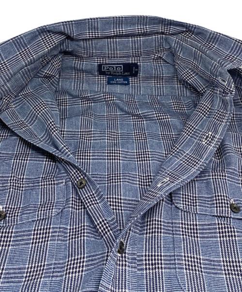 POLO RALPH LAUREN（ポロ・ラルフローレン）POLO RALPH LAUREN (ポロ・ラルフローレン) 90's LANG Shirt ブルー サイズ:Ｍの古着・服飾アイテム