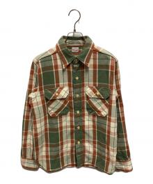 WAREHOUSE（ウエアハウス）の古着「FLANNEL SHIRTS」｜グリーン