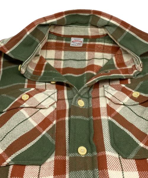 WAREHOUSE（ウエアハウス）WAREHOUSE (ウエアハウス) FLANNEL SHIRTS グリーン サイズ:Ｍの古着・服飾アイテム