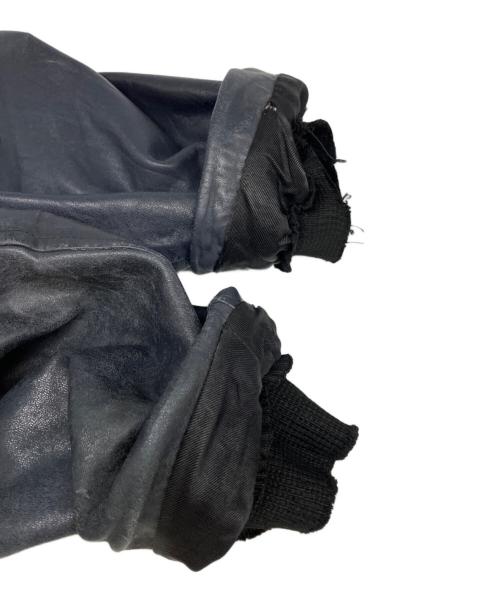 フランス軍（フランスグン）フランス軍 (フランスグン) レザーパイロットジャケット ネイビー サイズ:サイズ詳細参照の古着・服飾アイテム