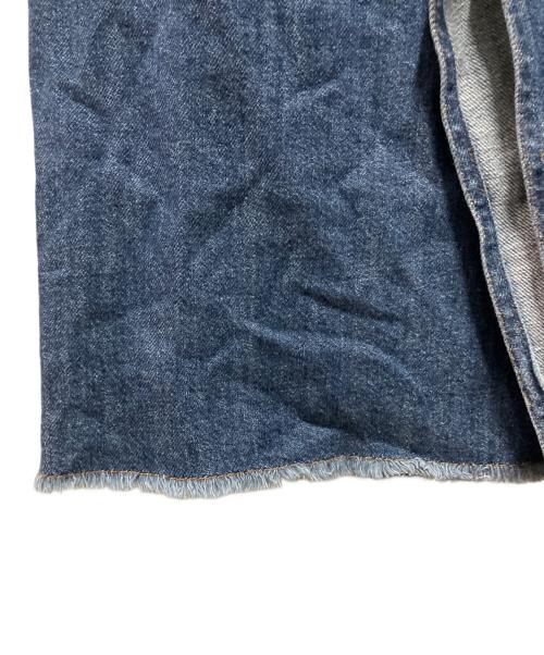 MM6 Maison Margiela（エムエムシックスメゾンマルジェラ）MM6 Maison Margiela (エムエムシックスメゾンマルジェラ) 変形デニムスカート インディゴ サイズ:38の古着・服飾アイテム