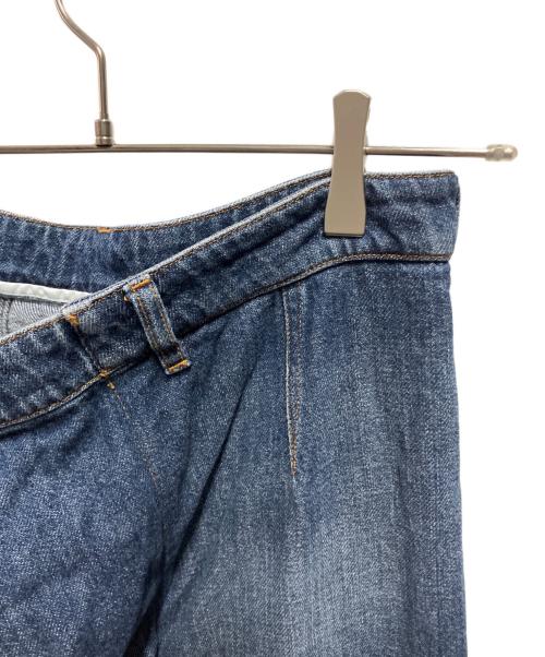 MM6 Maison Margiela（エムエムシックスメゾンマルジェラ）MM6 Maison Margiela (エムエムシックスメゾンマルジェラ) 変形デニムスカート インディゴ サイズ:38の古着・服飾アイテム