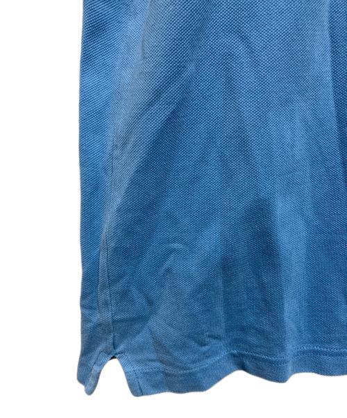 PRADA（プラダ）PRADA (プラダ) front rubber logo polo ブルー サイズ:XLの古着・服飾アイテム