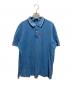 PRADA（プラダ）の古着「front rubber logo polo」｜ブルー