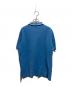 PRADA (プラダ) front rubber logo polo ブルー サイズ:XL：15000円