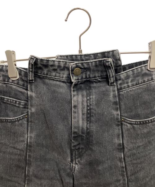 Maison Margiela（メゾンマルジェラ）Maison Margiela (メゾンマルジェラ) BIAS CUT WIDE FLARE DENIM PANTS ブラック サイズ:40の古着・服飾アイテム