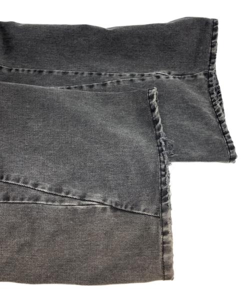 Maison Margiela（メゾンマルジェラ）Maison Margiela (メゾンマルジェラ) BIAS CUT WIDE FLARE DENIM PANTS ブラック サイズ:40の古着・服飾アイテム