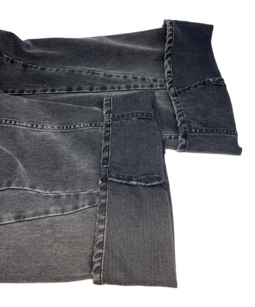 Maison Margiela（メゾンマルジェラ）Maison Margiela (メゾンマルジェラ) BIAS CUT WIDE FLARE DENIM PANTS ブラック サイズ:40の古着・服飾アイテム