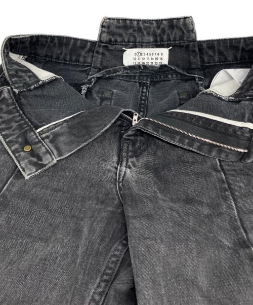 Maison Margiela（メゾンマルジェラ）Maison Margiela (メゾンマルジェラ) BIAS CUT WIDE FLARE DENIM PANTS ブラック サイズ:40の古着・服飾アイテム