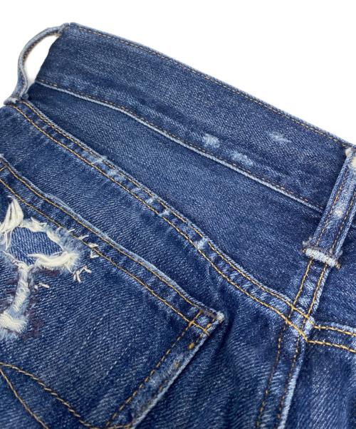 POLO RALPH LAUREN（ポロ・ラルフローレン）POLO RALPH LAUREN (ポロ・ラルフローレン) ワッペンパッチワークデニムパンツ インディゴ サイズ:23の古着・服飾アイテム