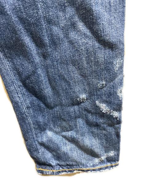 POLO RALPH LAUREN（ポロ・ラルフローレン）POLO RALPH LAUREN (ポロ・ラルフローレン) ワッペンパッチワークデニムパンツ インディゴ サイズ:23の古着・服飾アイテム