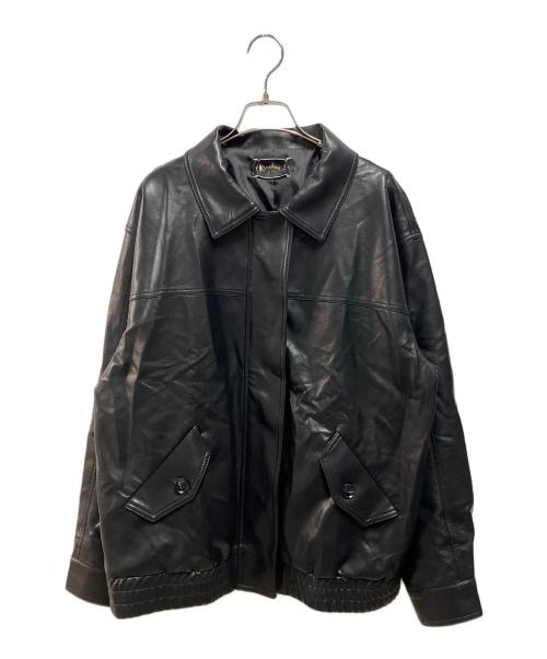 Omekashi（オメカシ）Omekashi (オメカシ) フェイクレザーブルゾン ブラウン サイズ:Fの古着・服飾アイテム