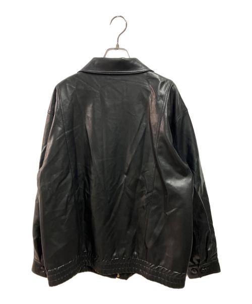 Omekashi（オメカシ）Omekashi (オメカシ) フェイクレザーブルゾン ブラウン サイズ:Fの古着・服飾アイテム